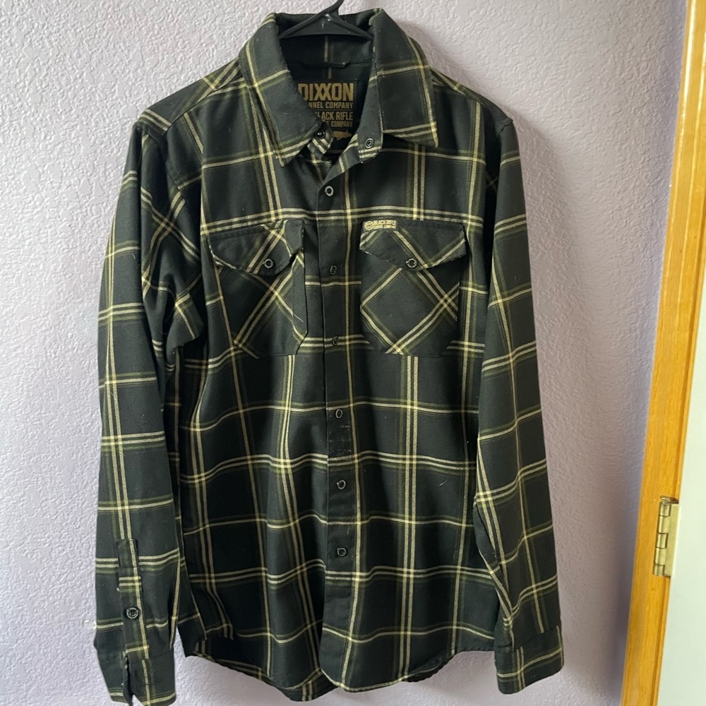 DIXXON FLANNEL BLACK RIFLE COFFEE COMPANY SIZE SMALL